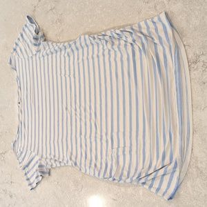 Maternity Loveappela M boat neck striped tee